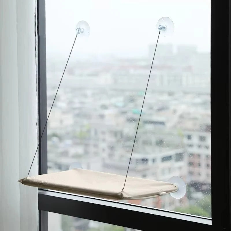 Cat Window Hammock with Suction Cups and Cozy Design