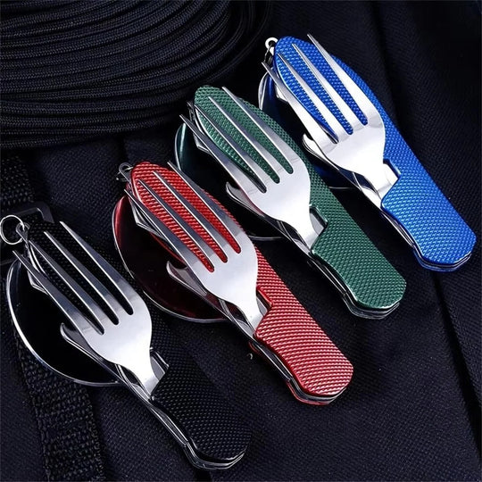 Camping Utensil Set with Fork and Spoon