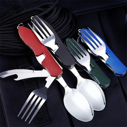 Camping Utensil Set with Fork and Spoon