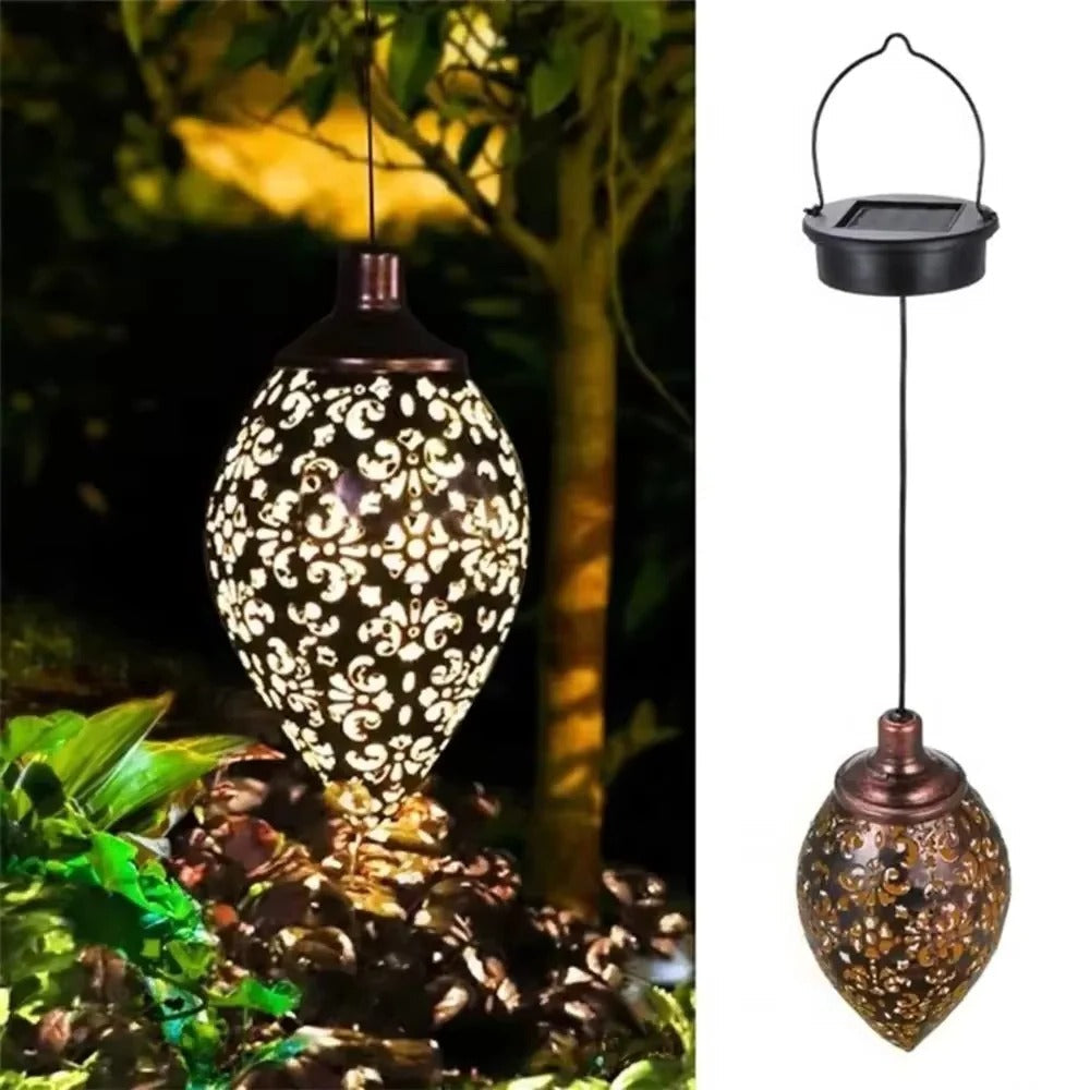 Garden Light with Solar Power and Water Drop Design