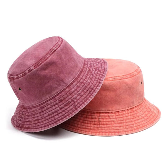 Denim Bucket Hat with Foldable Design and Cotton Comfort