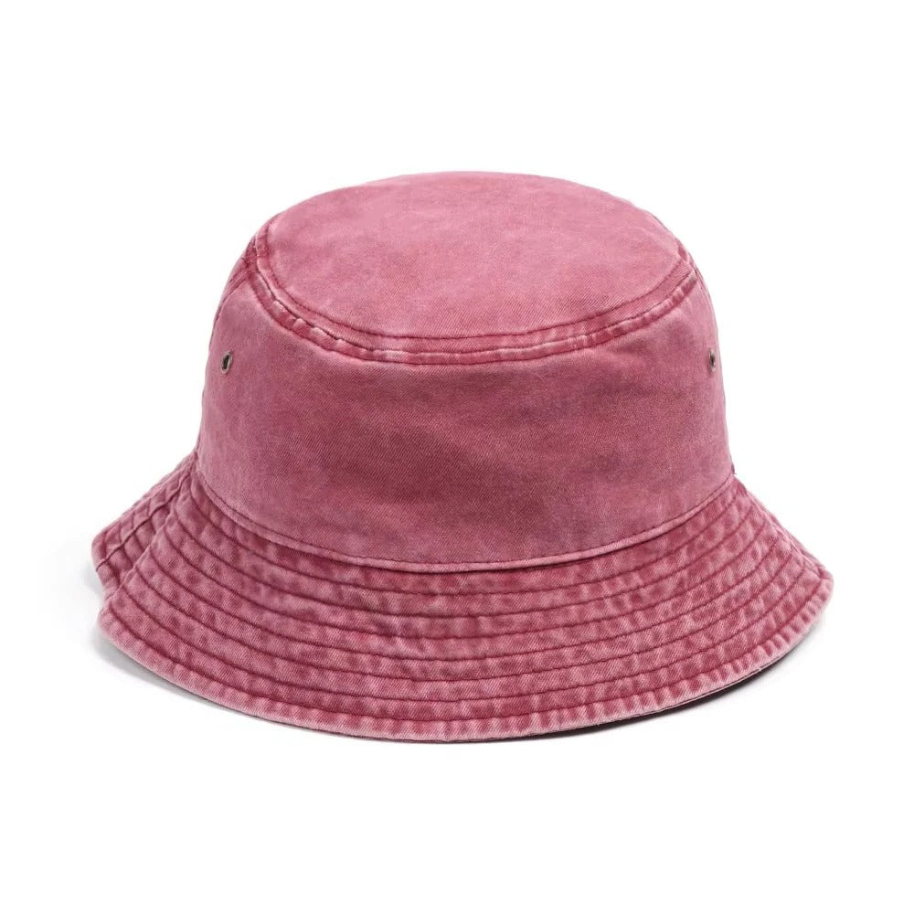 Denim Bucket Hat with Foldable Design and Cotton Comfort