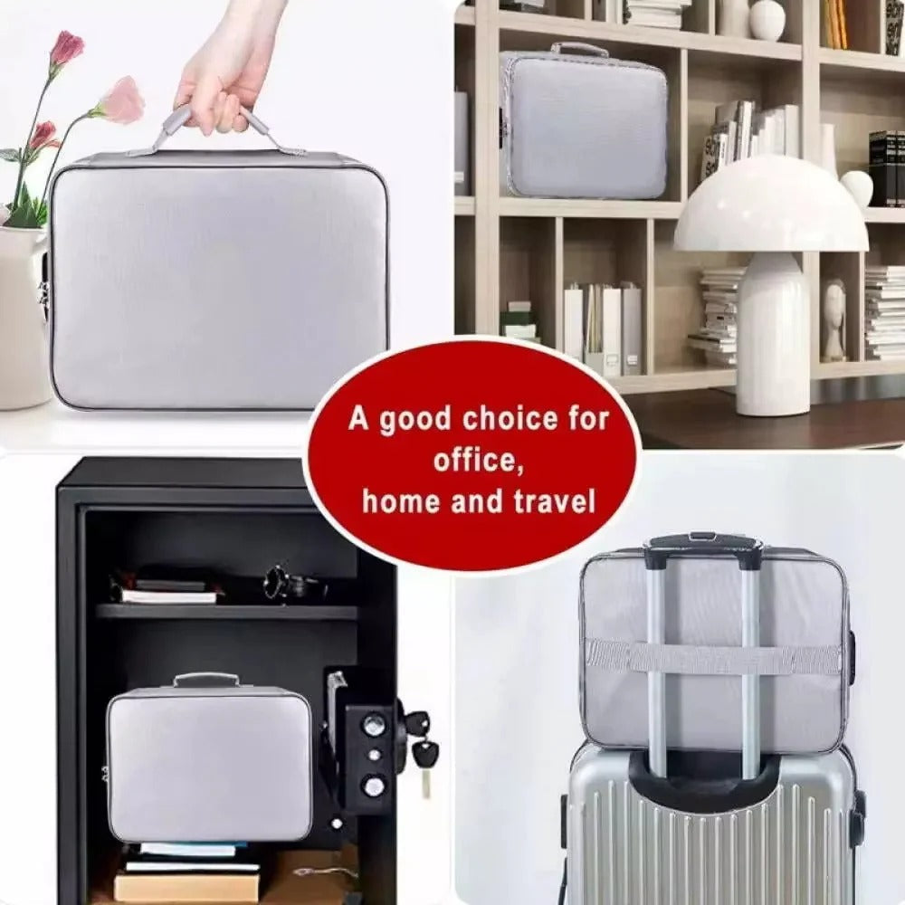 Document Organizer with Durable Handles and Secure Zippers