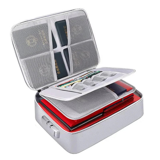 Document Organizer with Durable Handles and Secure Zippers