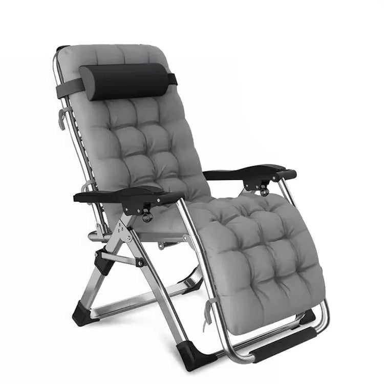 Folding Lounge Chair with Cup Holder and Reclining Seat