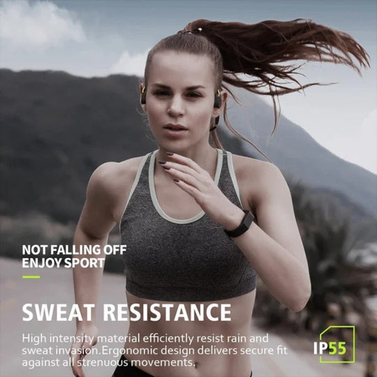 Bone Conduction Headphones with Bluetooth and Open Ear Design