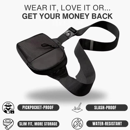 Crossbody Sling Bag with Adjustable Strap and Padded Back