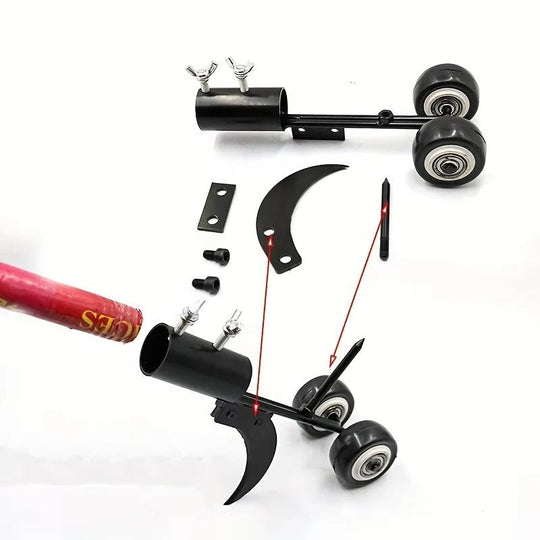Weed Removal Tool with Roller Design and Crack Filler