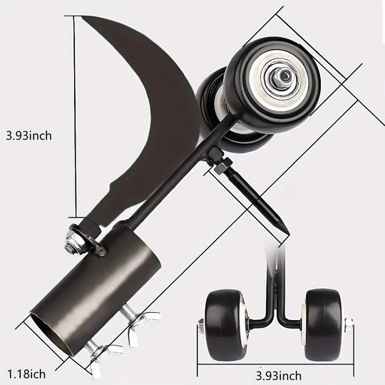 Weed Removal Tool with Roller Design and Crack Filler