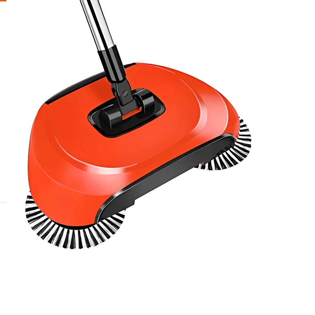 Cleaning Tool with Stainless Steel Broom and Scraper