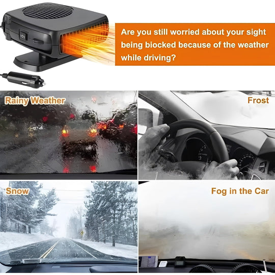 Car Heater with Portable Heating and Cooling Fan
