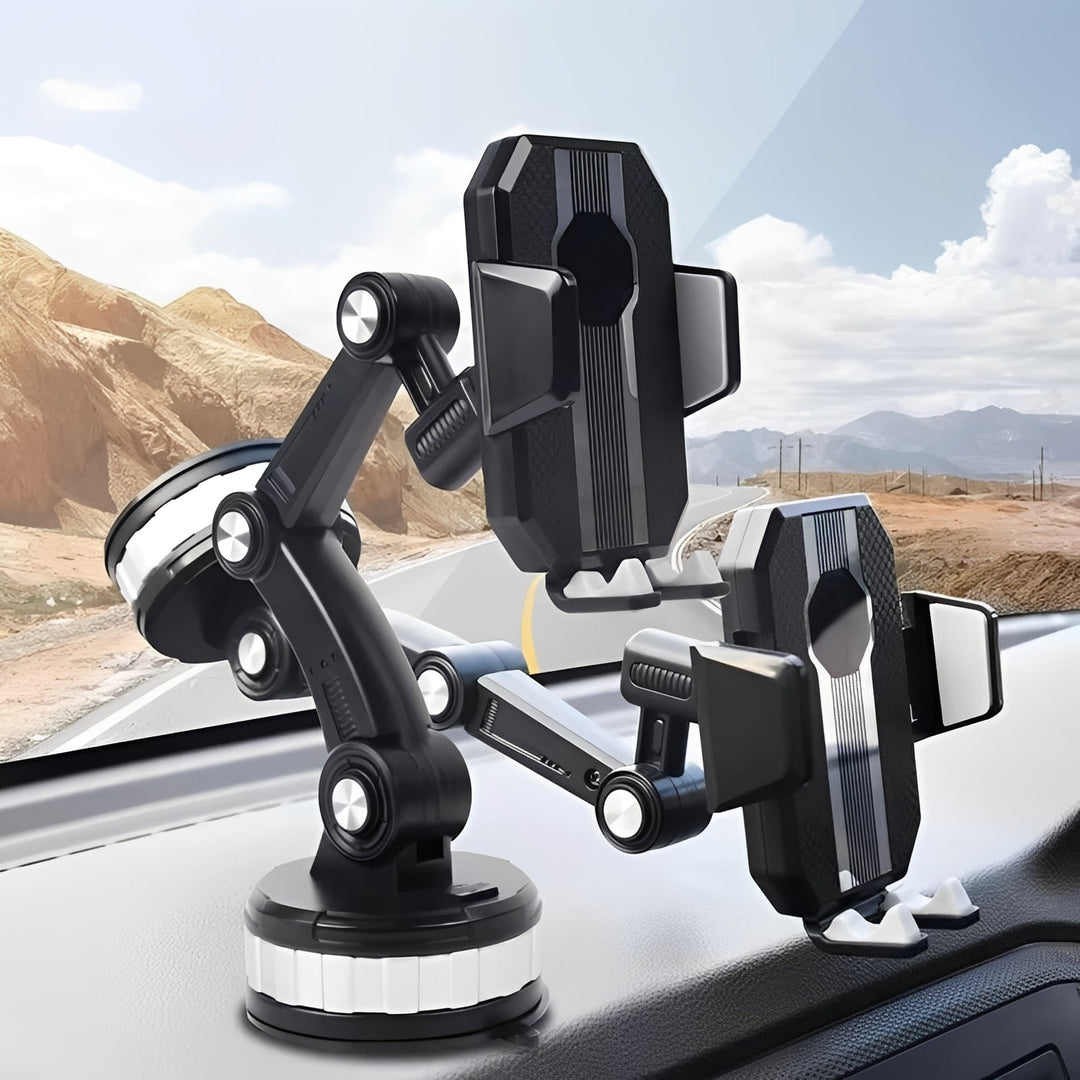 Car Phone Mount with Adjustable Dashboard and Windshield Design