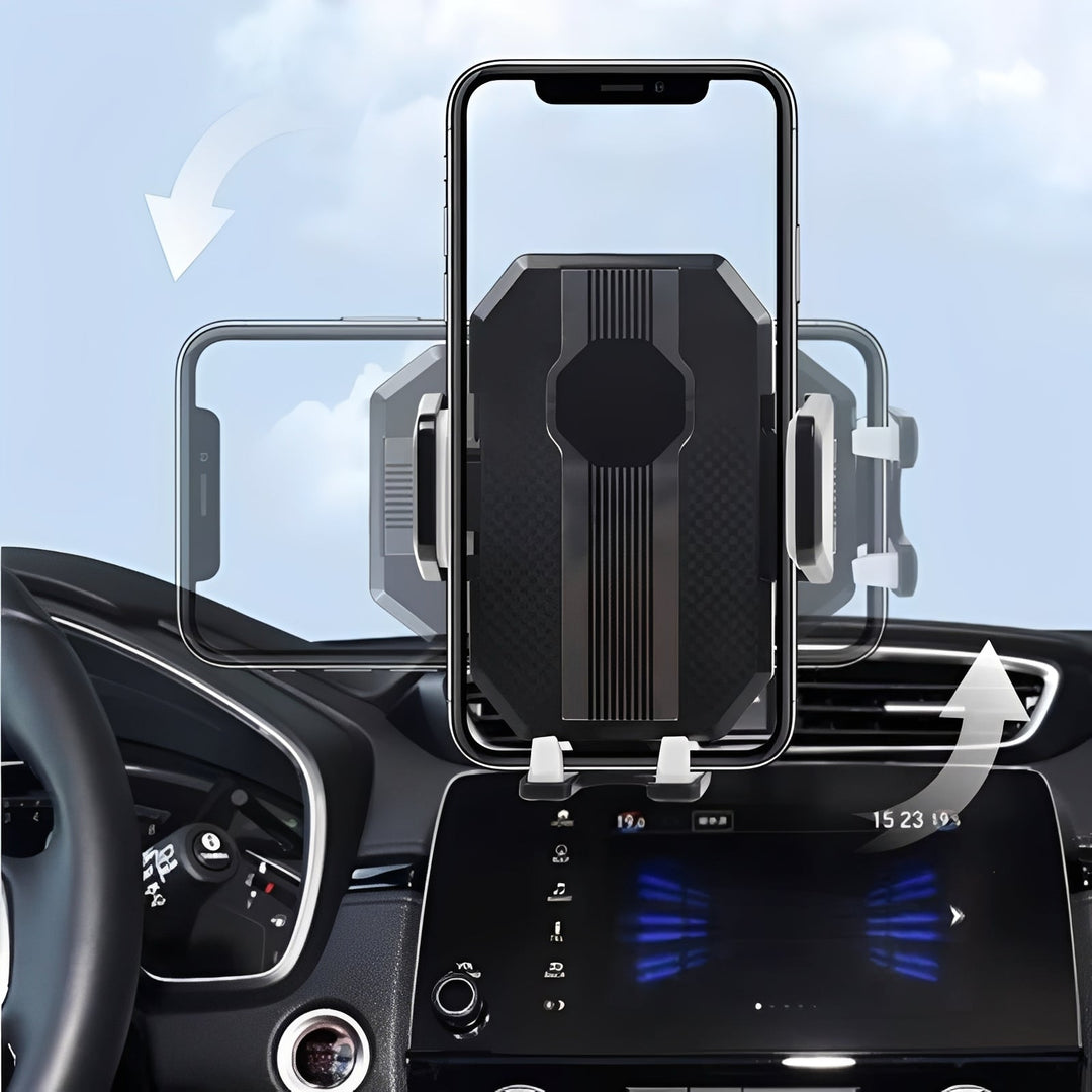 Car Phone Mount with Adjustable Dashboard and Windshield Design