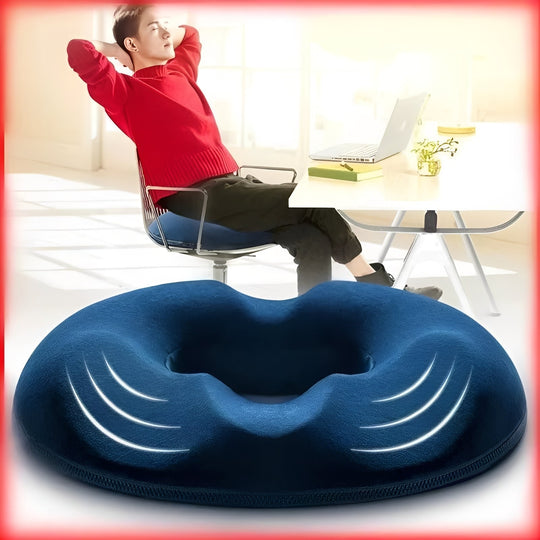 Cushion with Portable Memory Foam and Donut Shape