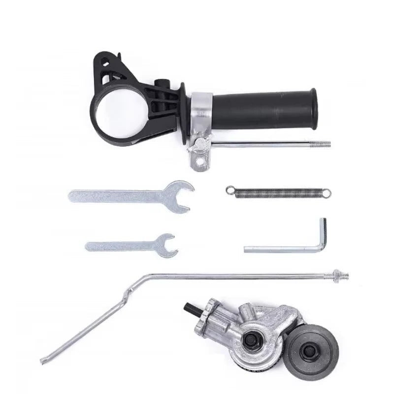 Electric Drill Attachment with Metal Cutting Blade and Precision Control