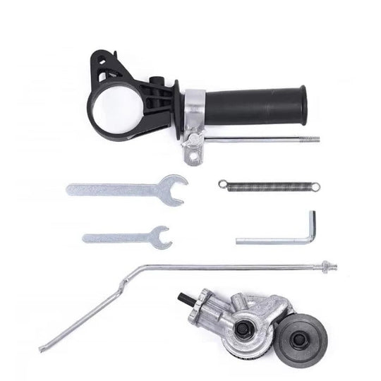 Electric Drill Attachment with Metal Cutting Blade and Precision Control