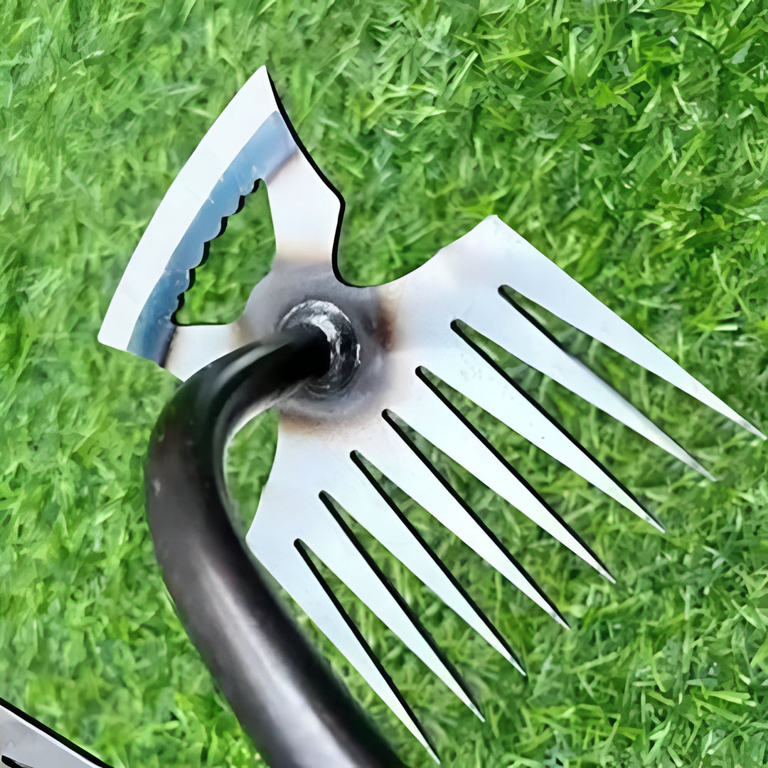 Garden Hoe with 8 Teeth and Durable Handle