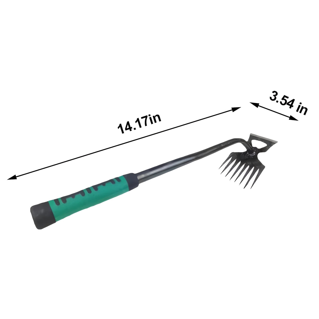 Garden Hoe with 8 Teeth and Durable Handle