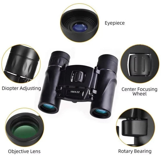Binoculars with 100x Magnification and Multi-Coated Optics