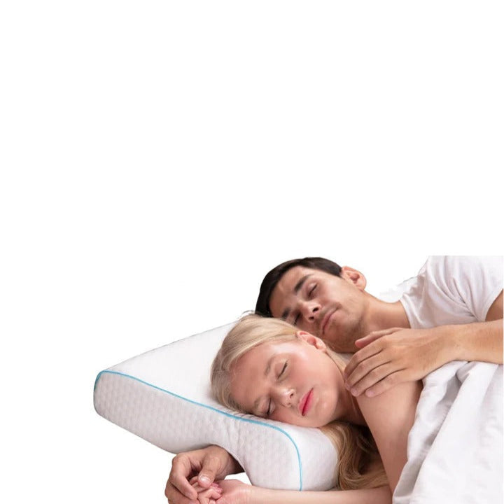 Couple Pillow with Memory Foam and L-Shaped Design