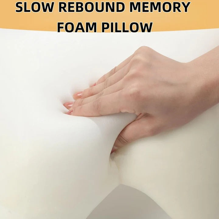 Couple Pillow with Memory Foam and L-Shaped Design