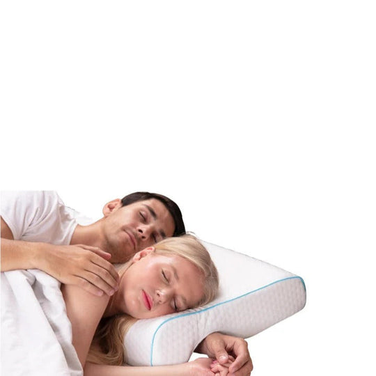 Couple Pillow with Memory Foam and L-Shaped Design