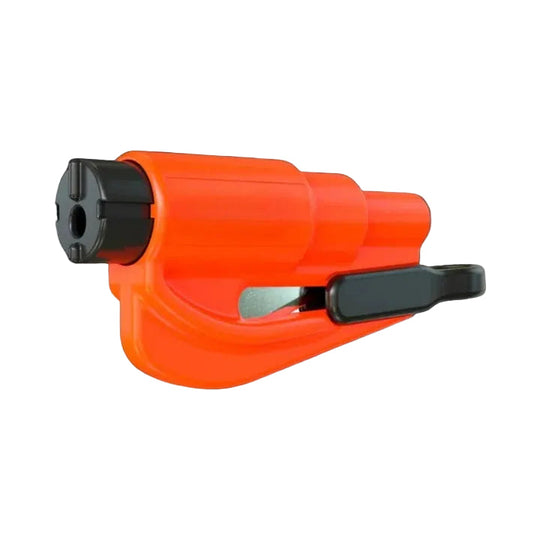 Car Safety Tool with Window Breaker and Seatbelt Cutter