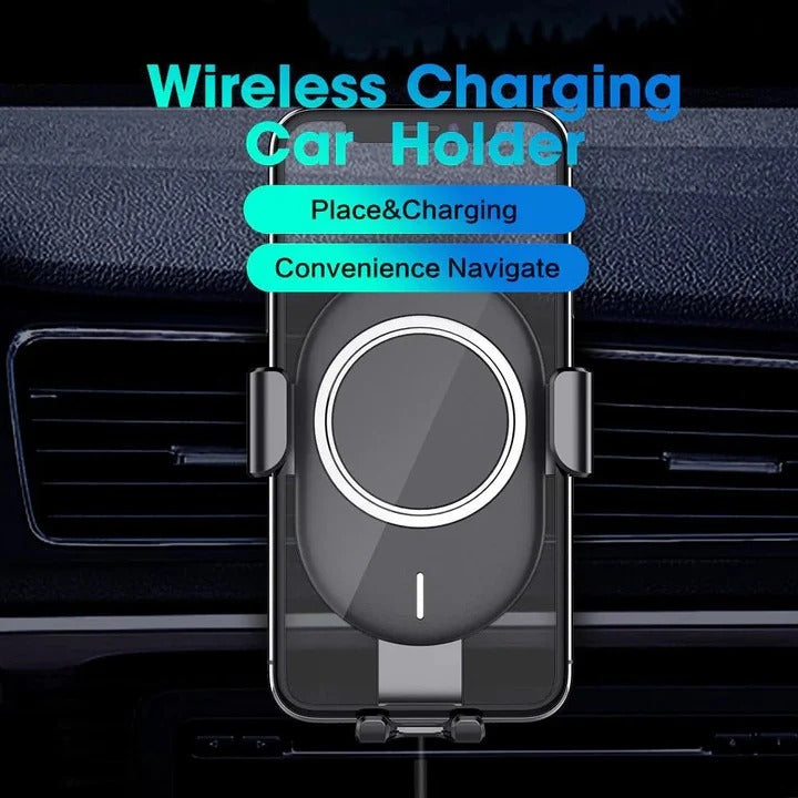 Car Phone Charger with Cordless Design and Locking Arms