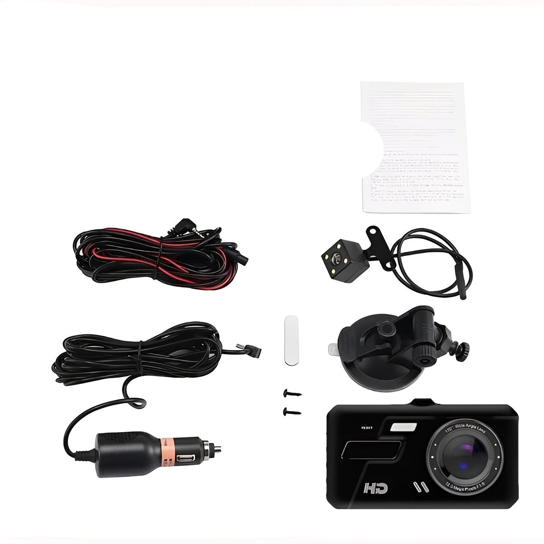 Dash Camera with 1080P Recording and Dual Lens