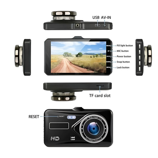 Dash Camera with 1080P Recording and Dual Lens