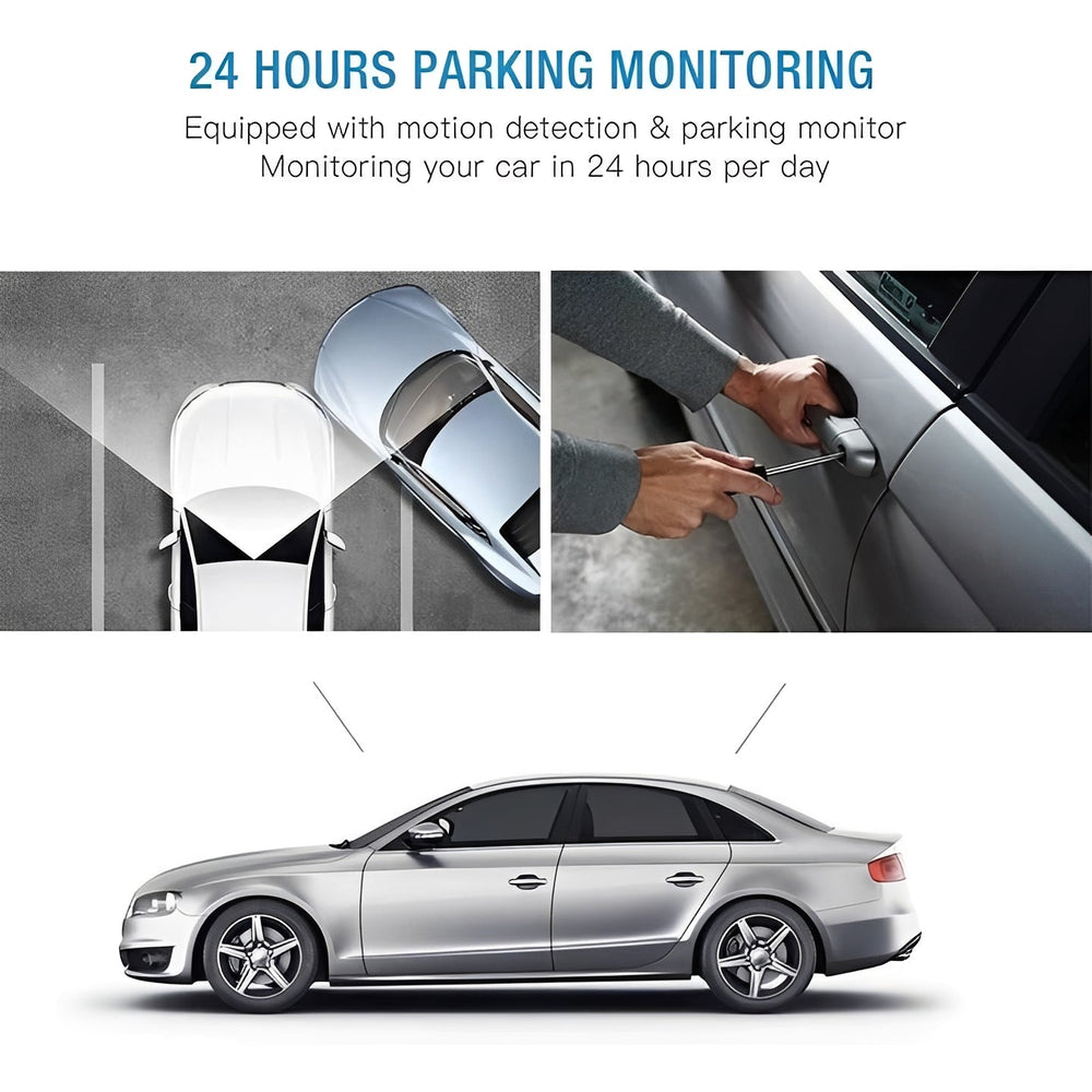 Dash Camera with 1080P Recording and Dual Lens