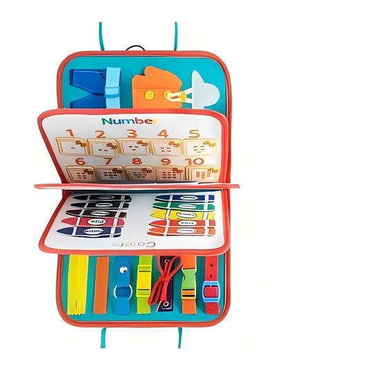 Activity Board with Textures and Interactive Parts