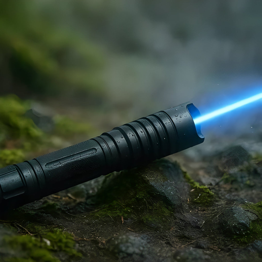 Flashlight with Adjustable Focus and Rechargeable Battery