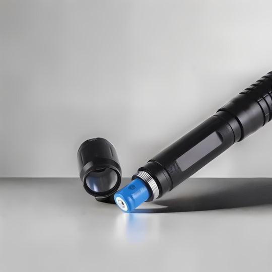 Flashlight with Adjustable Focus and Rechargeable Battery