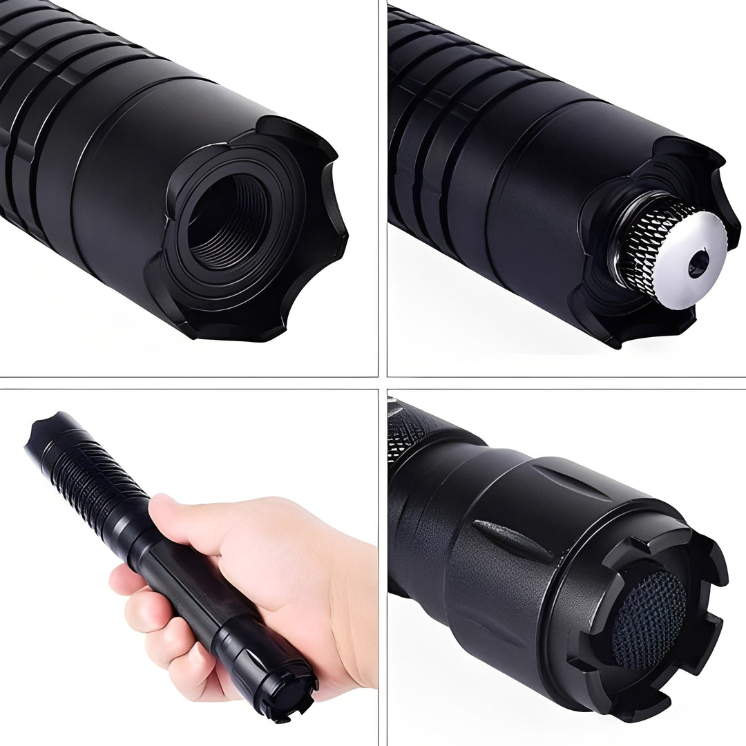 Flashlight with Adjustable Focus and Rechargeable Battery