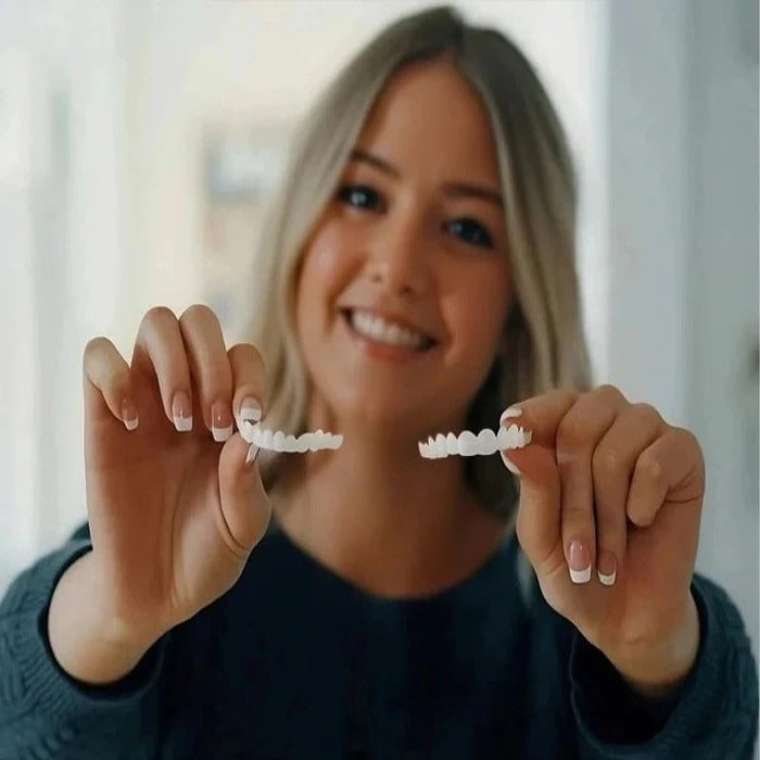 Cosmetic Veneers with Clip-On Design and Temporary Covers