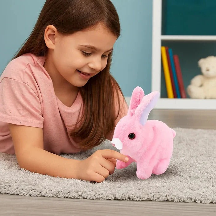 Bunny Plush Toy with Sound and Motion Effects