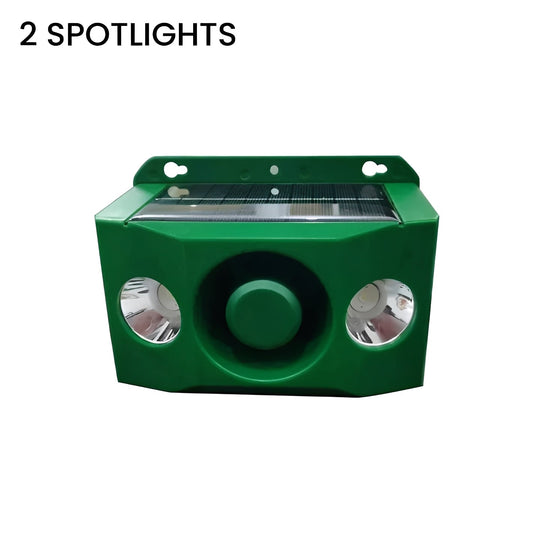 Animal Repellent with Solar Power and Warning Light