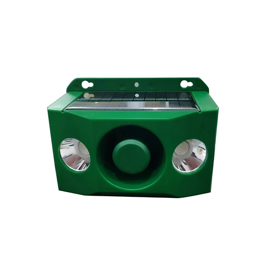 Animal Repellent with Solar Power and Warning Light