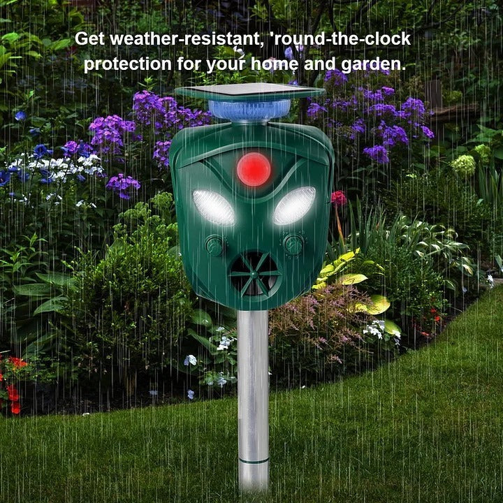Animal Repeller with Solar Power and 360-Degree Coverage
