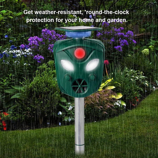Animal Repeller with Solar Power and 360-Degree Coverage