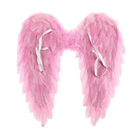 Costume Wings with Foldable Design and Feather Detail