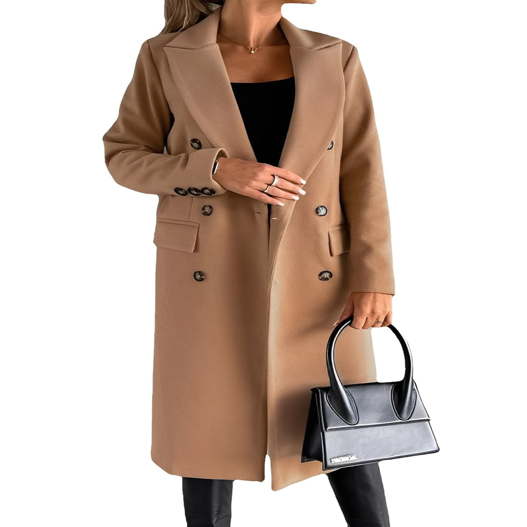 Winter Coat with Double Breasted Style and Slim Fit