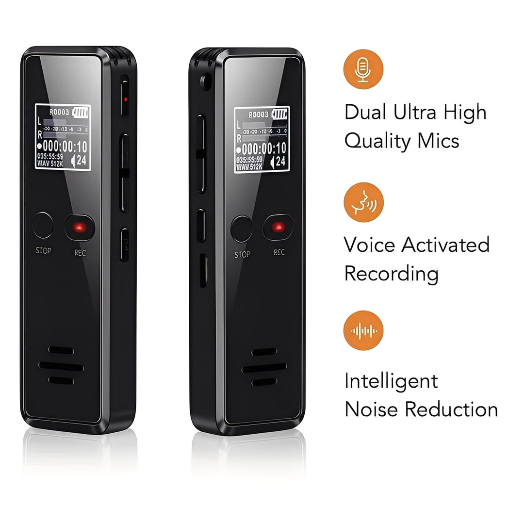 Voice Recorder with Built-In Speaker and USB Connectivity