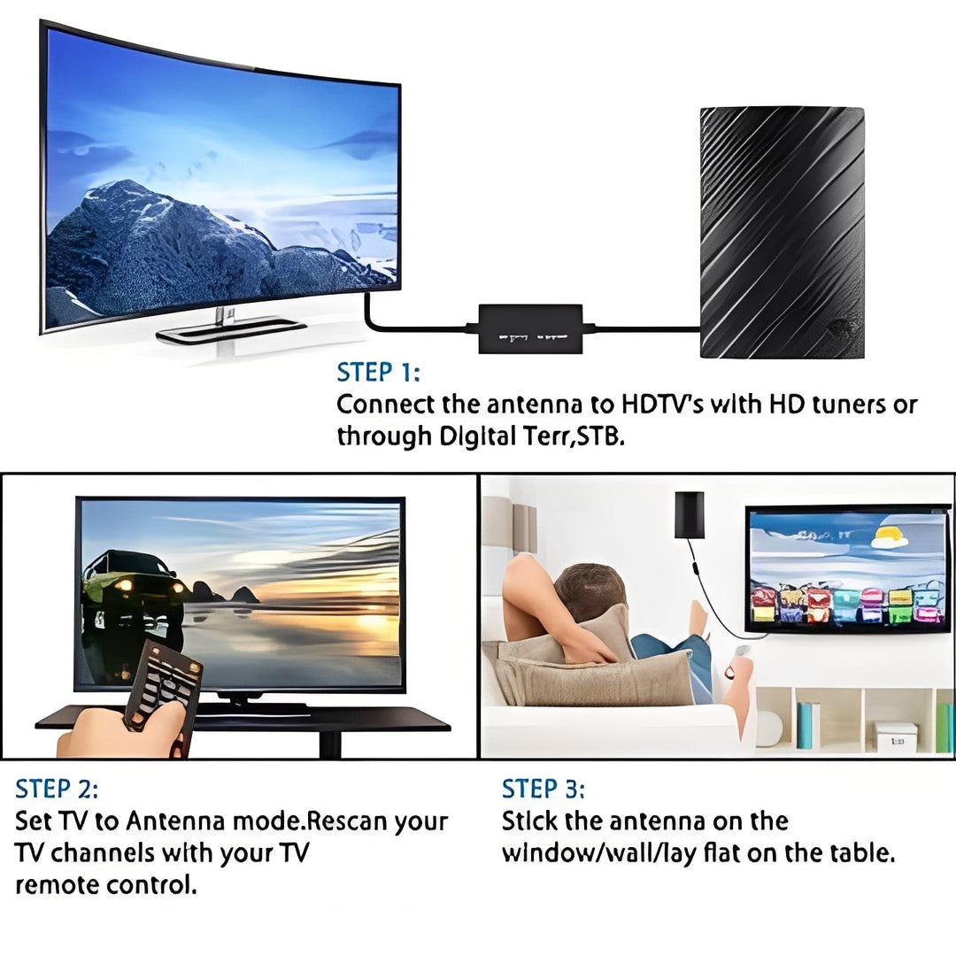 TV Antenna with HD Reception and Easy Setup