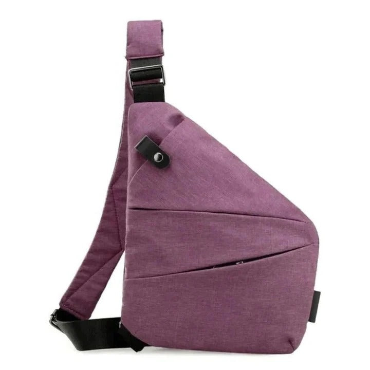 Crossbody Bag with Hidden Zipper and Secure Closure