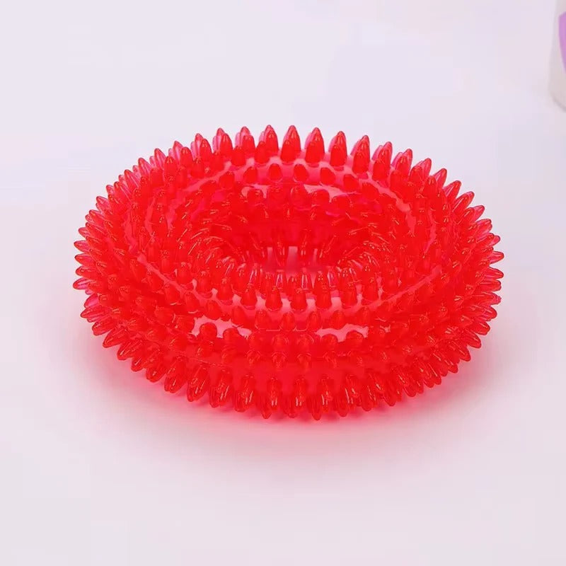 Dog Chew Toy with Squeaker and Durable Rubber