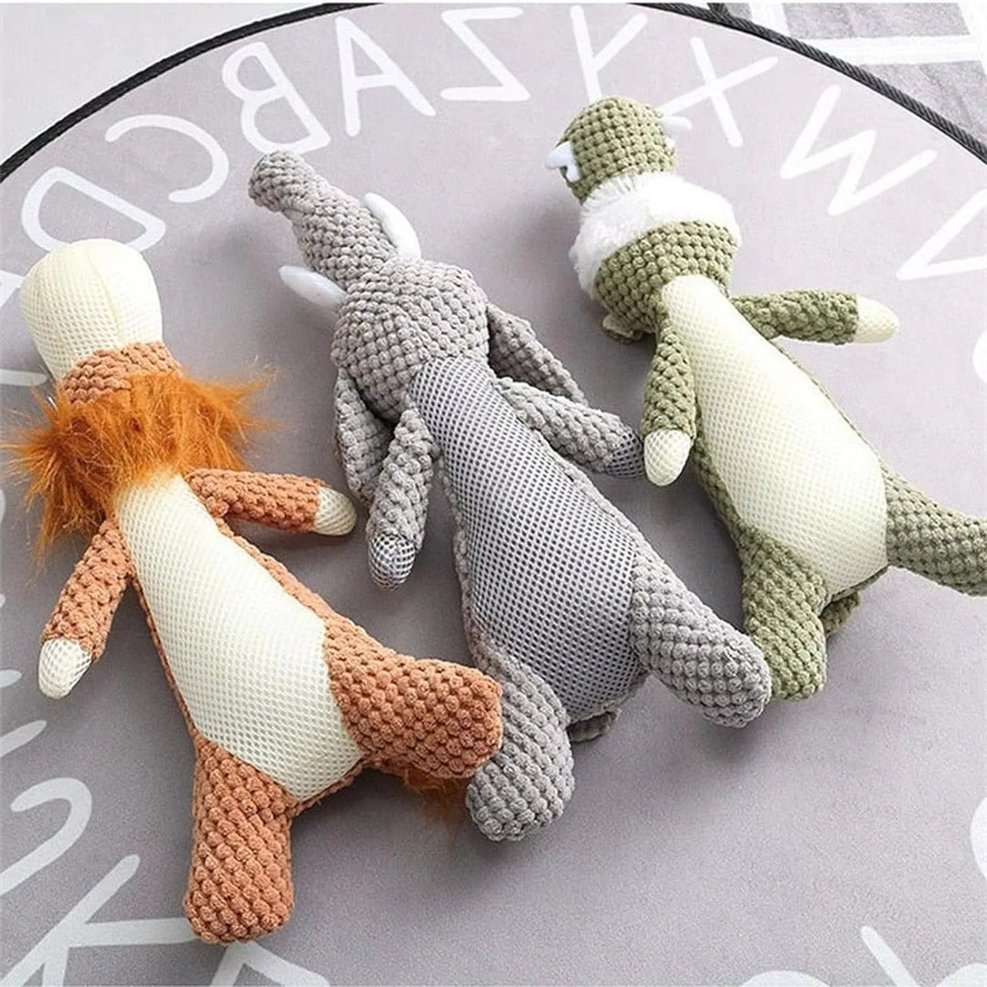 Dog Toy with Squeaker and Soft Plush Material