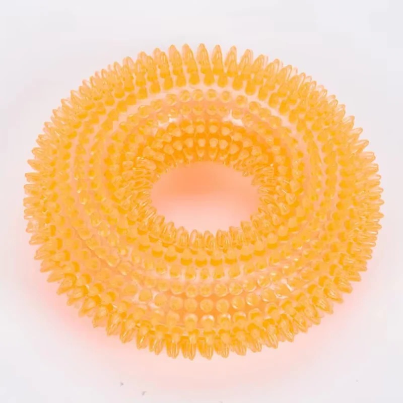 Dog Chew Toy with Squeaker and Durable Rubber