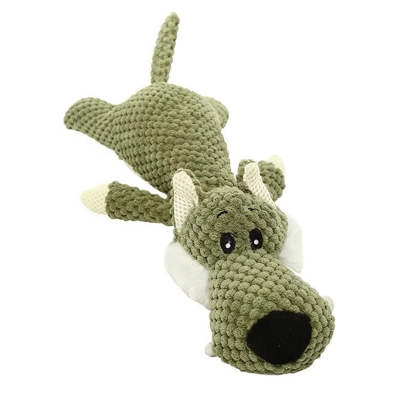 Dog Toy with Squeaker and Soft Plush Material